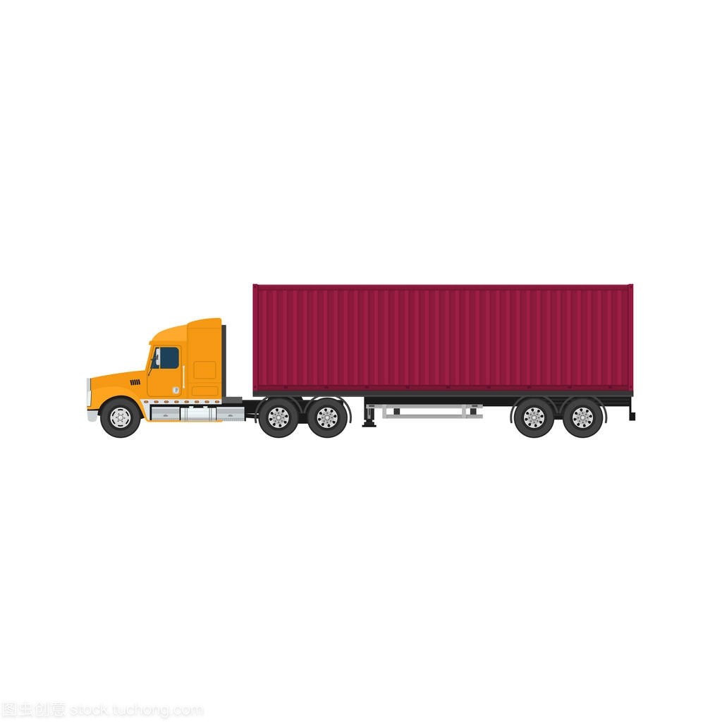 貨物集裝箱卡車 現代物流運輸的支柱