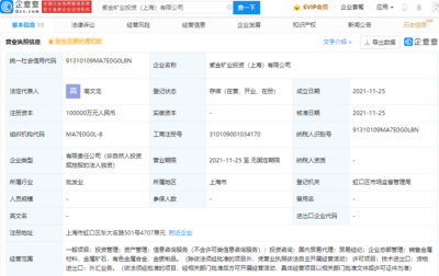 紫金礦業上海投資公司成立，注冊資本10億元聚焦國內貿易代理